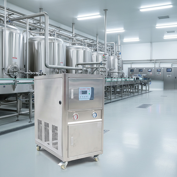 Industrial-Grade Guardian | 5HP Stainless Steel Water-Cooled Chiller, the Heart of Reliability in Harsh Conditions